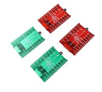 Uadme Placa de Objetivo Láser Magnética, 4 Piezas Laser Target 2 Verde/2 Rojo, para Nivel de Línea Cruzada, Alineación y Medición Láser