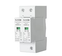 Uadme Protector Fotovoltaico contra Sobretensiones, AC Dispositivo de Protección contra Sobretensiones 2P, Dispositivo Pararrayos Fotovoltaicos de Bajo Voltaje 40KA, para Protección de Iluminación
