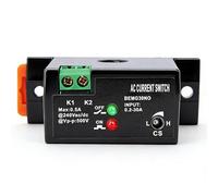 Uadme Rele Detector de Corriente, Interruptor de Detección de Corriente AC 0.2-30A, Ajustable Normalmente Abierto Sensor de Corriente, con Indicador LED, para Flash, Zumbador, Relé