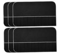 Uanqfegy Bolsas de almacenamiento de plata - 6 piezas de almacenamiento de cubiertos antideslustre con 12 ranuras, bolsa de cubiertos plegable a prueba de polvo con cinta blanca para de cocina