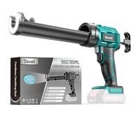 Uaoaii Prensa de cartuchos compatible con batería Makita de 18 V | Prensa de cartuchos de batería con luz LED y 4 velocidades, para cartuchos de 300 ml, sellado, espátula (sin batería)