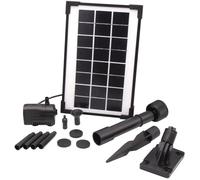 Ubbink Bomba para Fuente SolarMax 250 UBB8711465511803 - Caudal 200 l/h con Panel Solar 6V 160mA y Chorros Volcano