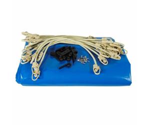 Ubbink Cobertor de invierno para piscina de madera Rectangular 250x450