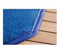Ubbink Cubierta de burbujas OCEA 510 para piscina de madera en polietileno azul alveolar de 400 micras con bordeado