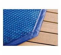 Ubbink Cubierta de burbujas para piscina de madera rectangular 200x350 - Azul - 400 micras