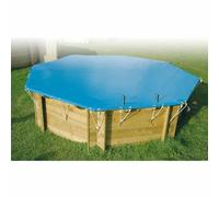 Ubbink Cubierta de invierno y seguridad para piscina de madera Octogonal 400x610