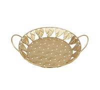 UBJQWQXM Banja Redonda Elegante | Banja Redonda Metal, para Salón, Recibidor, Dormitorio, 29x29x4.5cm