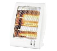 UBOON - Calefactor Halógeno Pequeño, Estufa Eléctrica de Cuarzo Portátil, 2 Niveles de Temperatura, Bajo Consumo, Calentamiento Rápido, Ideal para Baño, Sistema de Seguridad (Cuadrado)