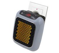 UBOON Mini calefactor de enchufe, temperatura ajustable: 15ºC-32ºC, potencia 800W y mando a distancia.