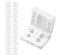 UBRAVE Conectores de luz LED, 20pcs 2-Pin Conector clip para conexión de tira LED SMD3528/2835 de 8mm,Conector de Barra de Luz LED,SMD 3528/2835 Clip Conector Rápido Cinta LED,No se Necesita Soldadura
