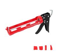 Ubrvhrt Pistola Silicona Pistola para Calafateo Pistola Selladora Pistola Aplicador De Silicona Profesional, Plicador Con Muelle De Silicona y Masilla, Pistola De Cartuchos Para Cartuchos 150-330ml