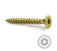 Ucafix Tornillo Rosca Madera Cabeza Plana Torx Bircomatado 30 mm Diámetro 3 mm Set de 1000