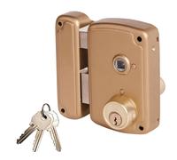 Ucem Cerradura de sobreponer modelo 4056bhb065i, mano izquierda, acabado oro
