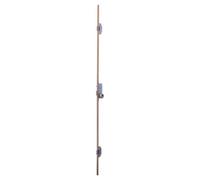 UCEM CERRADURA PUNTOS EMBUTIR 85 3 PUNTOS PICAPORTE/BULONES 50 FRENTE 20*10 2518CL NEGRO