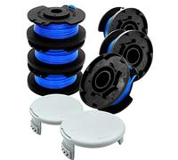Uchidodo Hilo Desbrozadora para Ryobi One+ 18V, 24V e 40V Cortadora | 6 Carretes con 2 Cubiertas, Longitud 3,35 m, Diámetro 1,65 mm