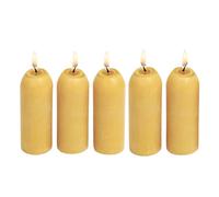 UCO - Cera de abeja natural de 12 horas, velas de emergencia de larga combustión para farol, paquete de 5