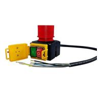 UDSKNV[KSL Conmutador de Dispositivo KOA7 Interruptor de Máquina 380/400V 3 Fases con Cable e Inversor de Fase, Incluye Trampilla de Parada de Emergencia Combinada