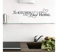 ufengke® "The Kitchen Is The Heart of Home Citas y Refranes Pegatinas de Pared, Cocina Comedor Removible Etiquetas de La Pared/Murales