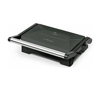 Ufesa Parrilla eléctrica Haku PR1100 1000W – placas antiadherentes, apertura 180° compacta