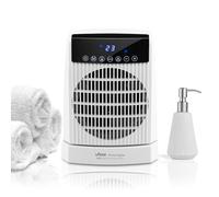 Ufesa Persei Calefactor Digital 2000W con Protección IP21, 3 Niveles de Potencia Calor/Frío, Base Oscilante, Pantalla LED, Termostato Regulable, Temporizador 24h y Protección de Sobrecalentamiento