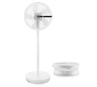 Ufesa Ventilador de pie Nagasaki SilentCompact 44cm 24W brushless 12 vel. 3 modos mando blanco