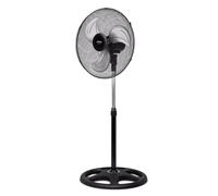 Ufesa - Ventilador de pie Ottawa de 70 W con 3 aspas metálicas, cabezal orientable e inclinable, oscilación derecha/izquierda y altura ajustable para salón, dormitorio o oficina Bronze