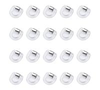 UFURMATE 20 clips de cortina para ajustar la longitud, herramienta multiusos de acortamiento de cortinas, soporte invisible fuerte para dobladillo sin costuras (transparente)