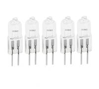 UGEFKMQ Bombillas Halógenas G4 12V 20W Cápsulas Transparentes Bombillas G4 2 Pines Lámpara Clavija Halógena G4 Blanco Cálido Regulable,20W,5Pc
