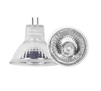 UGEFKMQ Lámparas Halógenas MR11 6V 10W Bombilla halógena bajo voltaje Foco Halógeno MR11 5W 6V G4 Bi-Pin Base Foco blanco cálido 2700K 1PC 15W