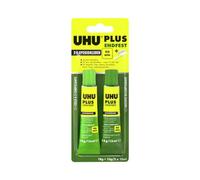 UHU Adhesivo epoxi 2 componentes plus endfest – cerámica, vidrio, metal, plástico –40–100 °C