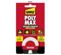 UHU Cinta doble POLY MAX 7004621 1,5 m x 19 mm blanco