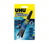 UHU Booster - Pegamento instantáneo, activado por lámpara UV incluido, pegamento, repara, relleno, protege, transparente, tubo 3g