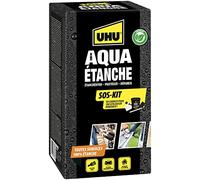 UHU Caucho Líquido- Kit de reparación- Bote 750 ml+ broch papel de lij tel varilla removedora
