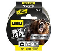 UHU Grizzly Tape - Cinta adhesiva (10 m, resistente al agua)