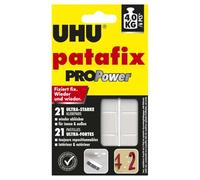 UHU Patafix - Paquete de 21 parches adhesivos reposicionables para la fijación de objetos de hasta 3kg