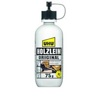 UHU Pegamento para madera original, pegamento blanco universal, adecuado para todos los tipos de madera y uniones habituales, 75 g