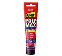 UHU Poly Max High Tack Express, Sellador y Adhesivo de Montaje Extrafuerte, Blanco-165g