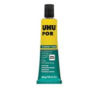 UHU Goma en tubo 50 ml – Para vidrio, cuero, metal, papel, plástico y madera – Verde/Amarillo