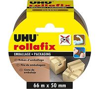 UHU Rollafix - Rollo de cinta (66 x 50 mm), color marrón