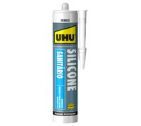 UHU-silicona Baño, silicona impermeable resistente al moho 280 ml (BLANCO)