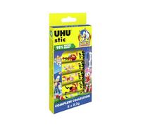 UHU Stic Minecraft Barra de Pegamento Sostenible, Pegado Fuerte, Rápido y Duradero, Collection box 8x8,2 g, packaging may vary