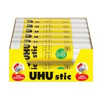 UHU Palitos de pegamento Stic sin disolventes, blanco, lote de 12 stics 21 g