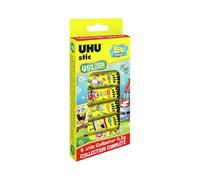 UHU stic, pegamento en barra edición Bob Esponja para la vuelta al cole 2026, pack de 8 × 8,2 g