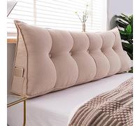 UIHECTA Almohada De Cabecera De CuñA, Almohada De Lectura Cabecera Triangular, Almohada De Apoyo para Cabecero, Almohada De Descanso, Respaldo para DiváN, con Funda Removible,007,150 * 50 * 20cm