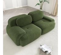 UIHECTA Sofá Modular Seccional Pana Color Nube, SofáS Seccionales Modernos con Asientos Profundos para Sala Estar, Sofá Dos Plazas para Apartamento, SofáS PequeñOs,D,2Seater