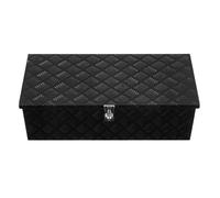 VEVOR Caja de Herramientas de Aluminio Resistente para Caja de Camioneta, con Diseño a Rayas, Asa Lateral y Llaves Seguridad, a Remolque, Camioneta, Autocaravana, 762 x 330,2 x 243,84 mm, Negro