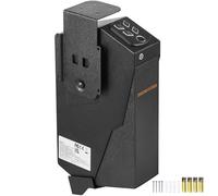 VEVOR Caja Fuerte Biométrica para Pistola de Acero para 1 Pistola con 3 Formas de Acceso de Huella Dactilares, Contraseña y Llave Caja Fuerte para Armas para Joyería Documentos Pistolas, Negro