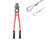 Uimoso Herramienta Manual de Prensado 24" para Arrugar Alambre de Acero