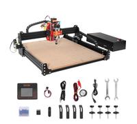 VEVOR 300 W Máquina de Grabado CNC, Kit de Fresadora para Tallado y Grabado de Madera con Control GRBL de 3 Ejes, Área de Trabajo de 400 x 400 x 60 mm para Madera, Acrílico, MDF, PVC, Espuma Plástico