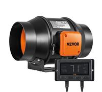 VEVOR Ventilador Extractor Ventilador de Conducto de 6" Extractor en Línea con Ventilador en Silencio 38 W Ventilador de Extracción 2800 RPM